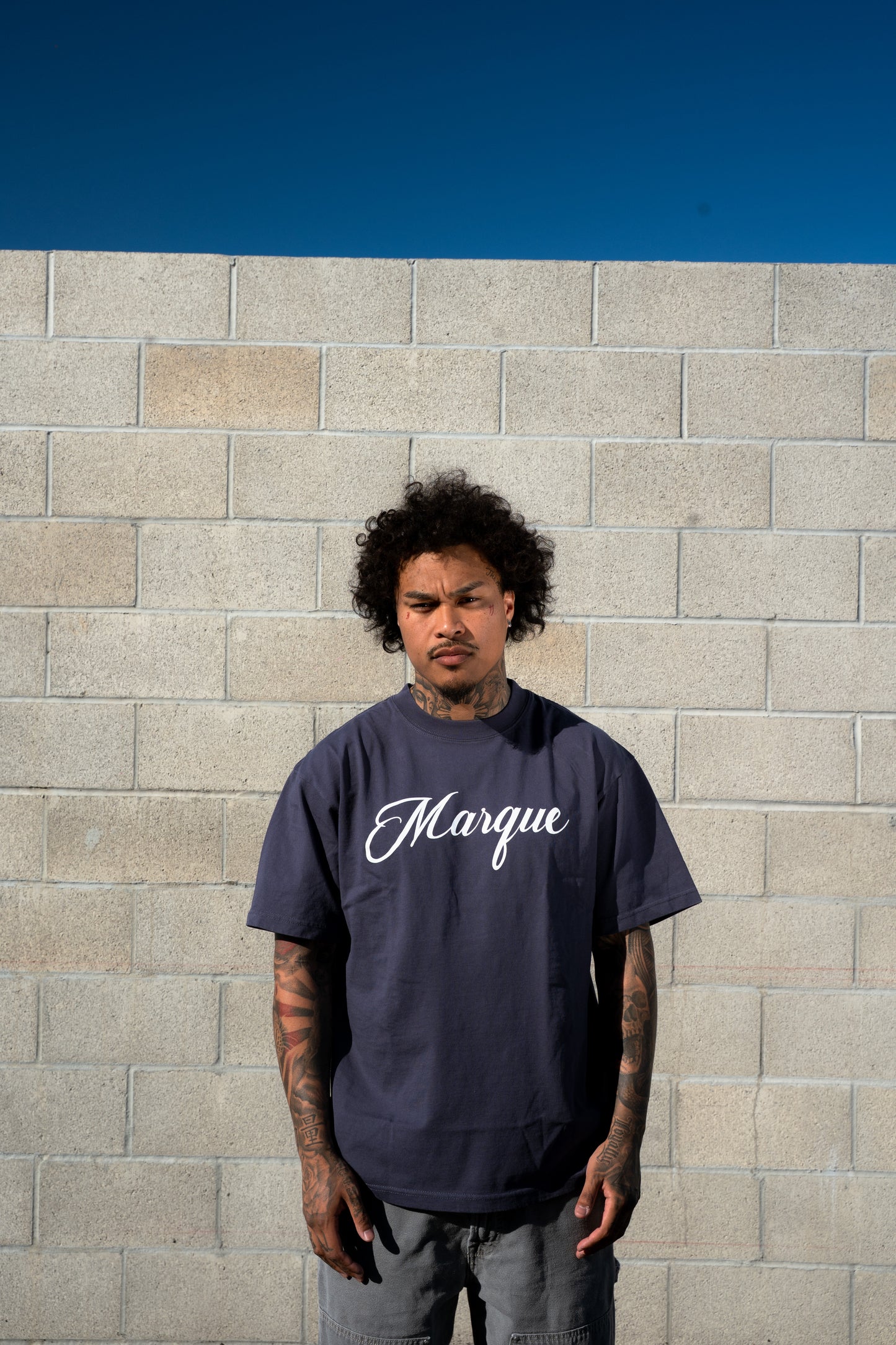 Marque Oversized Navy Tee