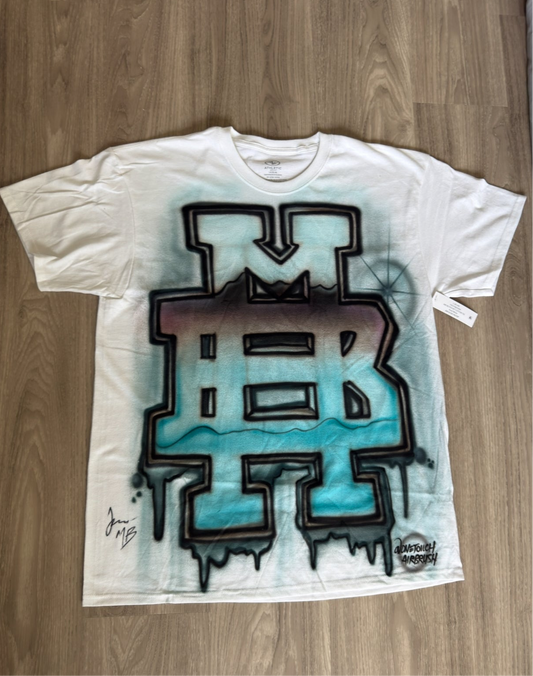 1 of 1 MB spray paint Tee LARGE