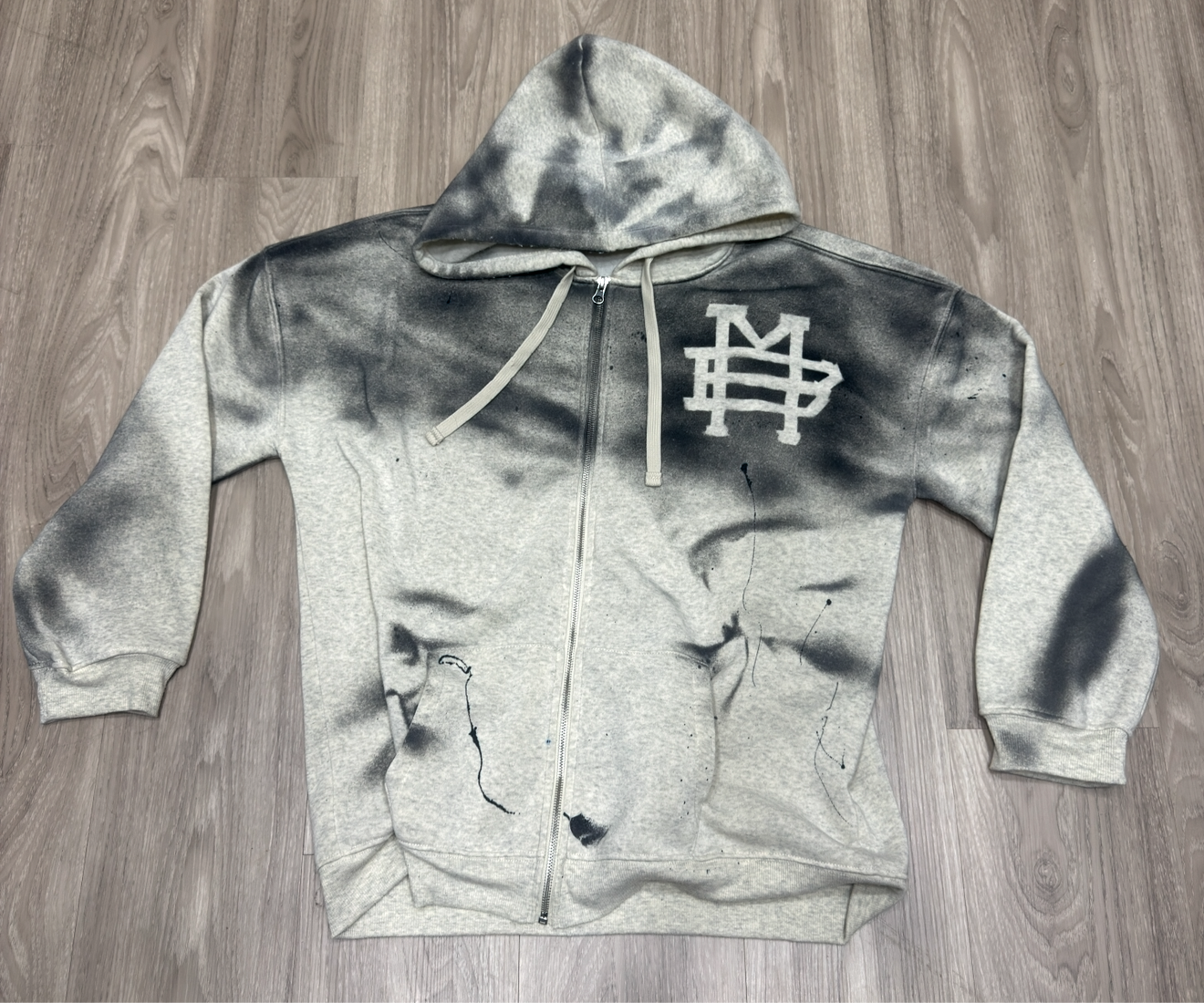 Custom MB lightweight hoodie zip LARGE