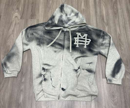 Custom MB lightweight hoodie zip LARGE