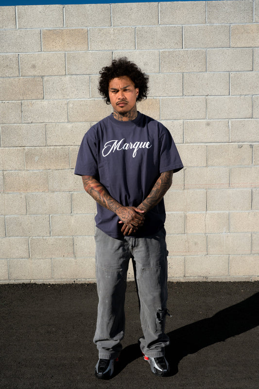 Marque Oversized Navy Tee