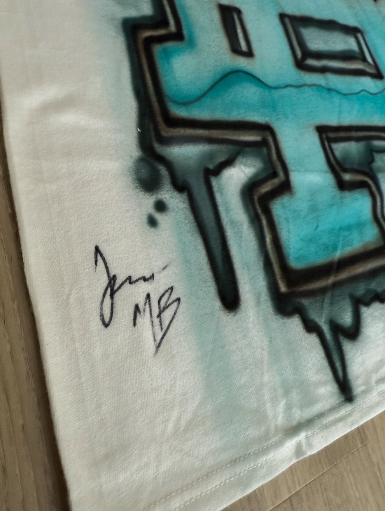 1 of 1 MB spray paint Tee LARGE