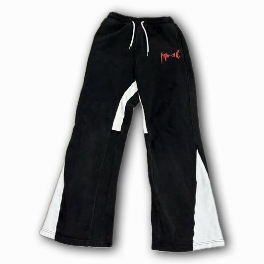 Marque Oblique Flared Pants Faded Black